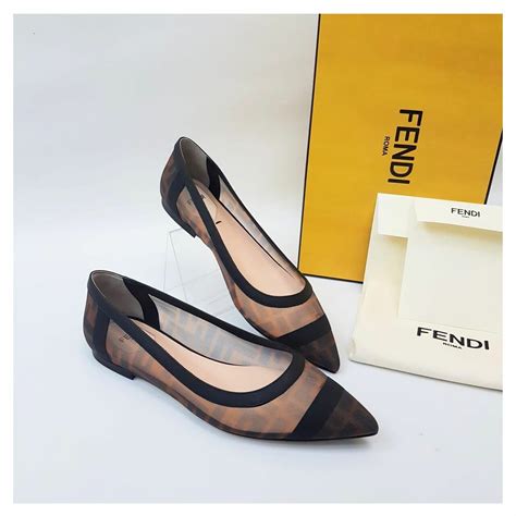 fendi colibri ballerina|fendi colibrì flats.